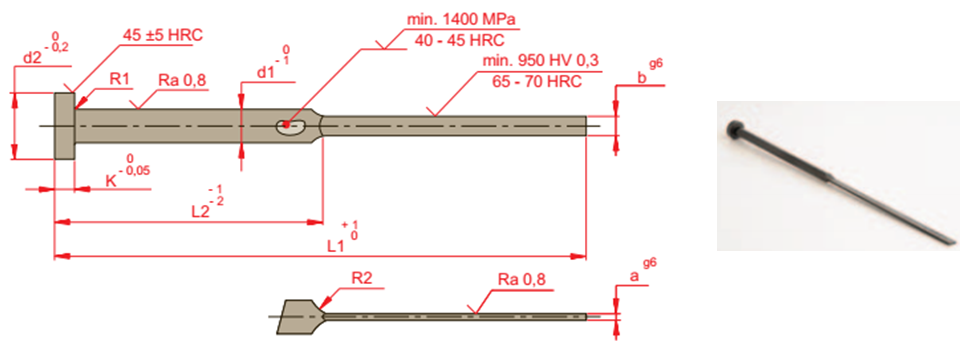 cuchilla-extraxtora, ejector pin